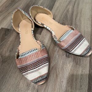 Restricted Women's Striped Flats - Multicolor